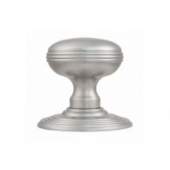 Delamain Ringed Door Knobs Satin Chrome