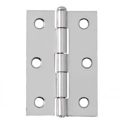 Light Butt Hinges Pin 89mm Polished Chrome