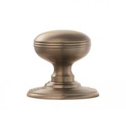 Delamain Ringed Door Knobs Satin Nickel