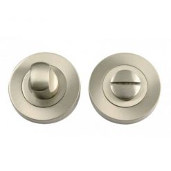 Bathroom Turn & Release Satin Nickel