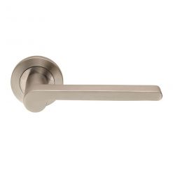 Eurospec Lubecca Flat Door Handles Satin Stainless Steel
