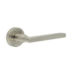 Jet Lever on Rose Door Handle Satin Nickel
