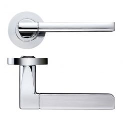 Zoo Venice Door Handles Satin & Polished Chrome