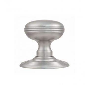 Delamain Ringed Door Knobs Satin Chrome