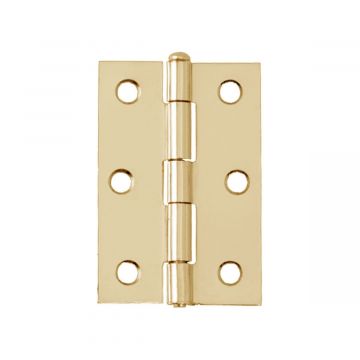 1840 Light Butt Hinges Loose Pin 89mm Electro Brassed