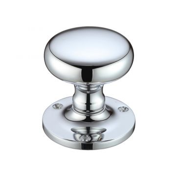 Mushroom Door Knobs Polished Chrome