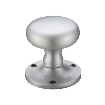 Mushroom Door Knobs Satin Chrome