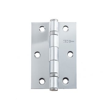 Jedo Steel Ball Bearing Hinges 89mm x 58mm Polished Chrome