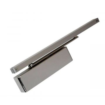 Boss TS6.224 CAM Action Overhead Door Closer Satin Stainless Steel