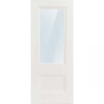 Deramore Internal White Primed 1 Lite Clear Glazed Door