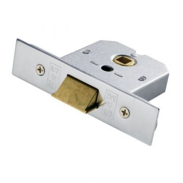 Eurospec Flat Latch 75mm Satin Chrome Plated
