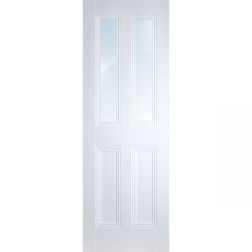 Harberton Internal White Primed 2 Lite Clear Glazed Door