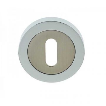 JV503 Concealed Fix Escutcheon Polished Chrome & Satin Nickel