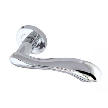 Gamma Door Handles Polished Chrome