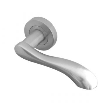 Gamma Door Handles Satin Chrome