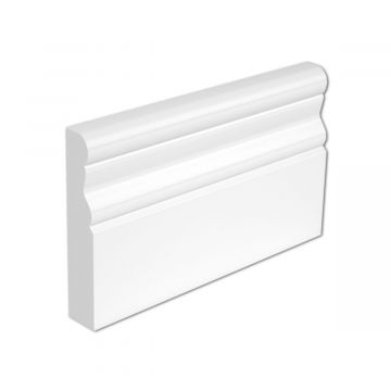 MDF White Primed Moulded Skirting 94mm x 5.4mt
