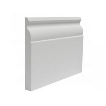 MDF White Primed Ogee Moulded Skirting 94mm x 5.4mt