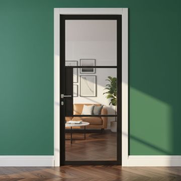 Madison Internal 3 Light Black Door