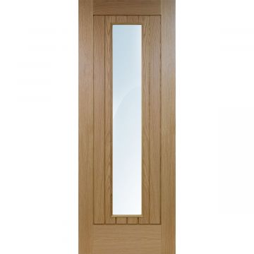 Mexicano Internal White Oak 1 Lite Clear Glazed Finished Door