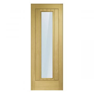 Mexicano Internal White Oak 1 Lite Clear Glazed Finished Door