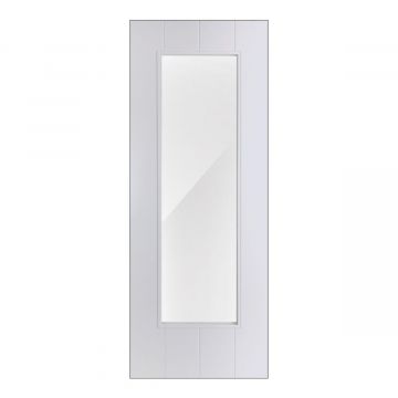 New England Internal White Primed Clear Glazed Door