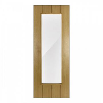 Nova Scotia Internal White Oak 1 Lite Clear Glazed Finished Door