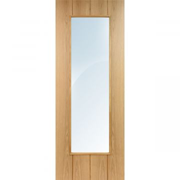 Nova Scotia Internal White Oak 1 Lite Clear Glazed Finished Door