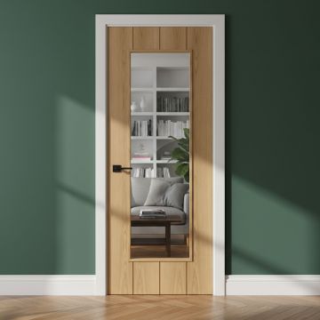Nova Scotia Internal White Oak 1 Lite Clear Glazed Finished Door