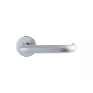 Paris Door Handle on Rose Satin Stainless Steel