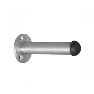 Projection Door Stop 75mm Satin Chrome