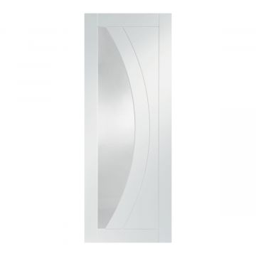 Salerno Internal White Primed Clear Glazed Fire Door