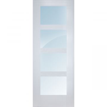 Shaker Internal White Primed 4 Lite Clear Glazed Door