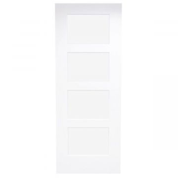 Shaker Internal White Primed 4 Lite Clear Glazed Door