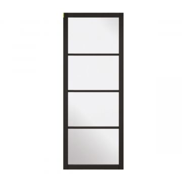 Soho Internal Black 4L Glazed Door