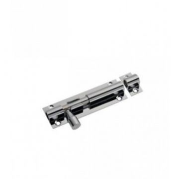 Straight Barrel Bolt 50mm Polished Chrome