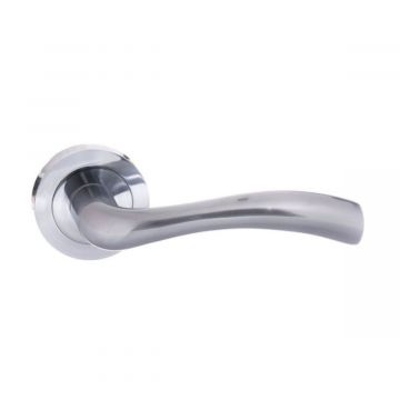 Texas Door Handle on Rose Satin Chrome