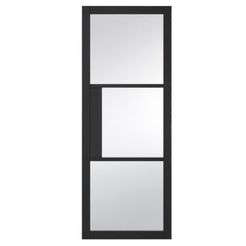 Tribeca Internal Black 3L Glazed Door