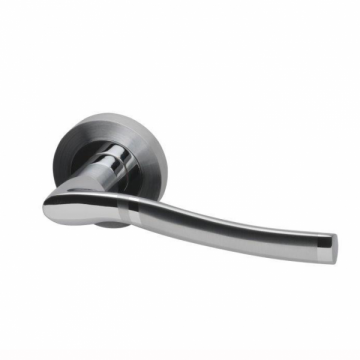 Sailsbury Door Handles Polished & Satin Chrome