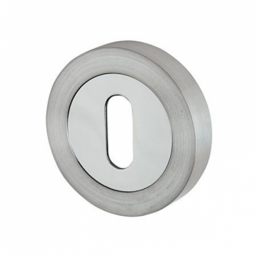 Concealed Fix Escutcheon Polished & Satin Chrome