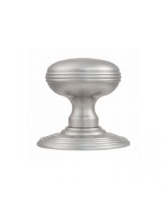 Delamain Ringed Door Knobs Satin Chrome