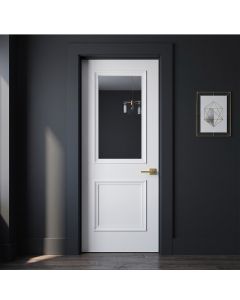 Balmoral Smooth Internal White Primed 1 Lite Clear Glazed Door