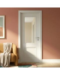 Marlborough Internal White Primed Clear Glazed Door