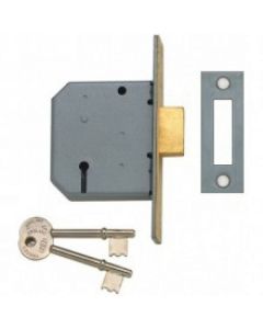 Union 3 Lever Mortice Deadlock 65mm Satin Chrome