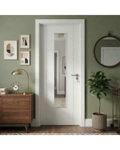 Palermo Internal White Primed 1 Lite Clear Glazed Door