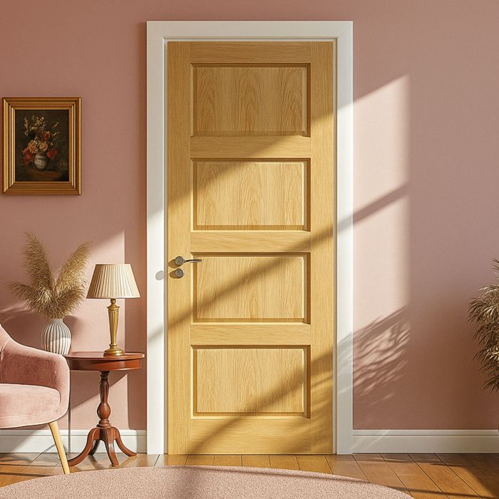 Contemporary Internal White Oak Finished Door main product photo