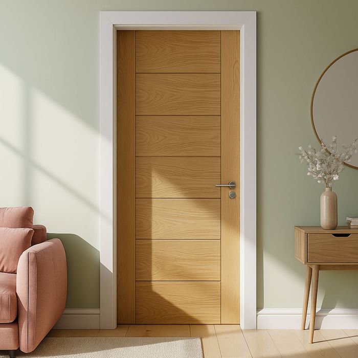 Palermo Internal White Oak Finished Door main product photo