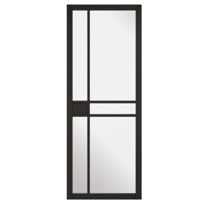 Greenwich Internal Black Clear Glazed Door main product photo