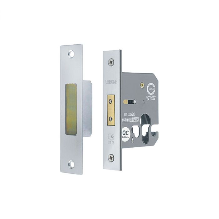 Hoppe Sashlock Case 60mm Satin Stainless Steel main product photo