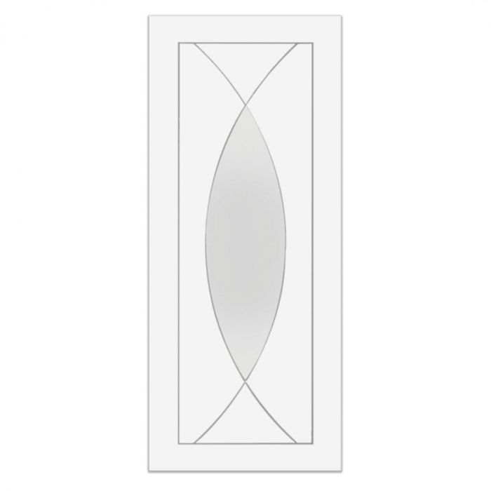 Pesaro Internal White Primed Clear Glazed Door main product photo